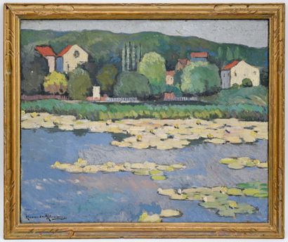 null Alexander ALTMANN (1878-1932)
Landscape with a river
Oil on canvas signed lower...