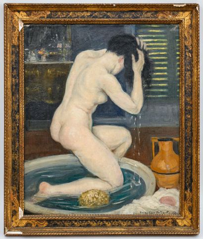 null Henry CARO-DELVAILLE (1876-1928)
Bather in a bourgeois interior
Oil on canvas,...