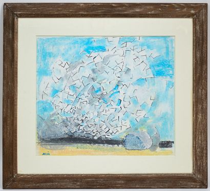 null Gustav BOLIN (1920-1999)
Abstract composition
Mixed media on paper signed lower...