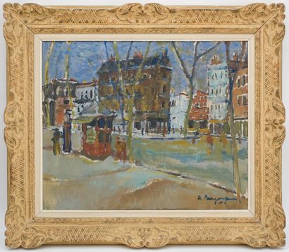 null Raoul BERGOUGNAN (1900-1982)
The boulevards of Toulouse
Oil on canvas signed...