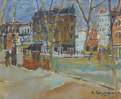 null Raoul BERGOUGNAN (1900-1982)
The boulevards of Toulouse
Oil on canvas signed...