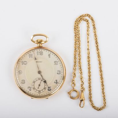 ROC
Pocket watch with 18 K gold case and...