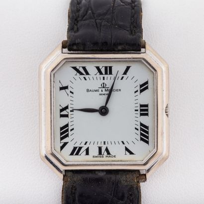 BAUME & MERCIER
Watch, 18K white gold case,...