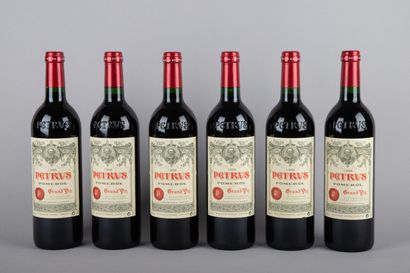 6 bouteilles PETRUS, Pomerol 1998 cb 