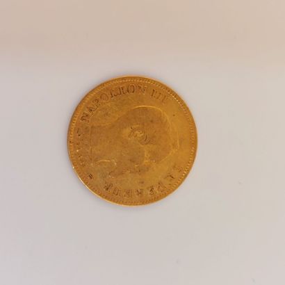 null 1 pièces de 10 Fr or 1857
état et rayures d'usage 