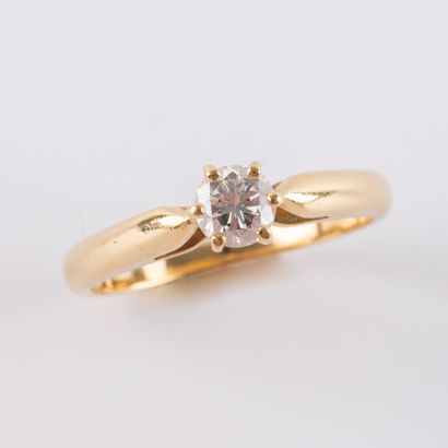 Solitaire ring, brilliant-cut diamond, approx....