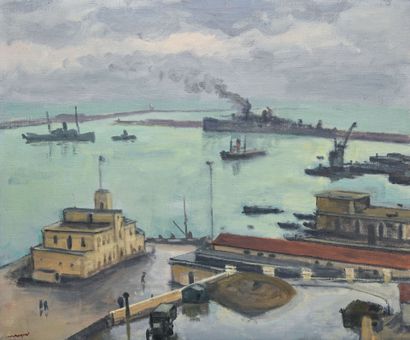 Albert MARQUET (1875 - 1947) Port d'Alger Albert MARQUET (1875 - 1947)
Port d'Alger
Huile...