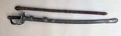 null Lot including:

- All-steel cavalry saber (South American export), blade marked...