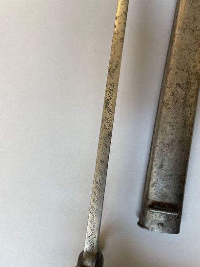 null Nice French Yatagan bayonet model 1842 manufacture Impériale de Chatellerault...