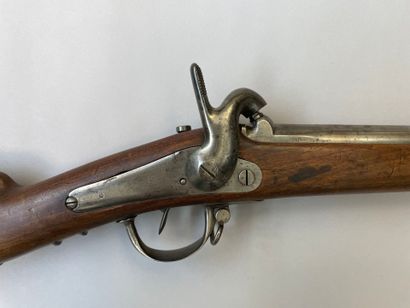 null Model 1842 T percussion rifle as evidenced on the barrel tail. Rear lock unmarked....