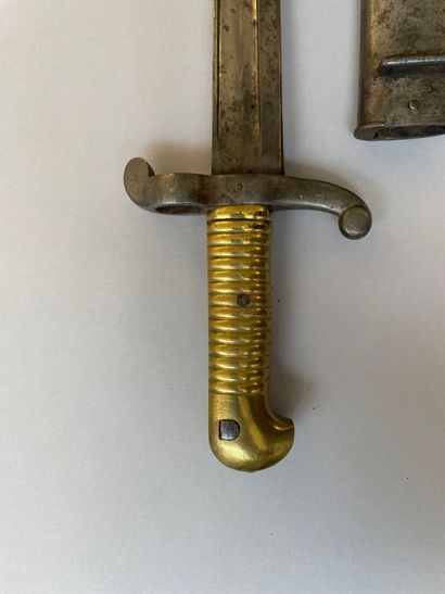 null Nice French Yatagan bayonet model 1842 manufacture Impériale de Chatellerault...