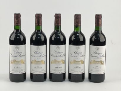 null 5 bottles CHÂTEAU PRIEURÉ-LICHINE 2000 4th GC Margaux (CBO) (1. tlb)
