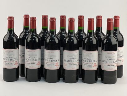 null 12 bottles CHÂTEAU LYNCH BAGES 2000 5th GC Pauillac (CBO)