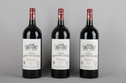 null 3 magnums CHÂTEAU GRAND-PUY-LACOSTE 2010 5th GC Pauillac (CBO)