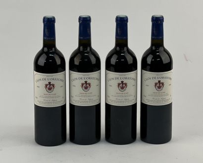 null 4 bottles CHÂTEAU CLOS DE L'ORATOIRE 2000 Saint-Emilion Grand Cru (E. 1 tlt...