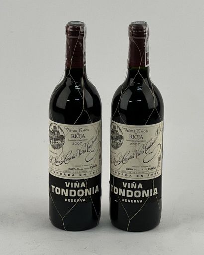 null 2 bottles Spain 2007 Rioja Vina Tondonia Reserva R. Lopez de Heredia