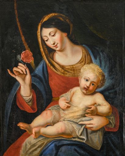 null ECOLE ITALIENNE, XVIIIe
Maternité
Huile sur toile
70 x 58 cm
(restaurations...