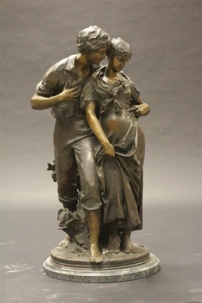 null Luca MADRASSI (d'après)
Couple
Sculpture en bronze.
H : 69 cm
Socle marbre