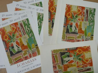 null Jules CAVAILLES
Lot de 4 affiches "Expostion Musée Toulouse-Lautrec, 1982" -...