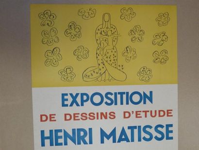 null Henri MATISSE
Exposition de dessins d'étude d'une maquette au 10e d'une partie...