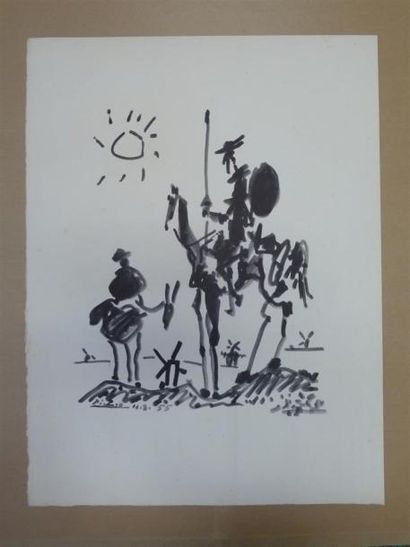 null Pablo PICASSO
Don Quichotte
Lithographie signé dans la place sur papier filigranné...