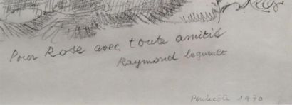 null Raymond Jean LEGUEULT (1899-1971)
Paysage
Crayon signé, daté et dédicacé
30,5...