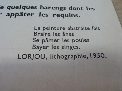 null Bernard LORJOU
"Aux Voleurs crient les sinistrés de Fréjus..."
Affiche, 1960
45...