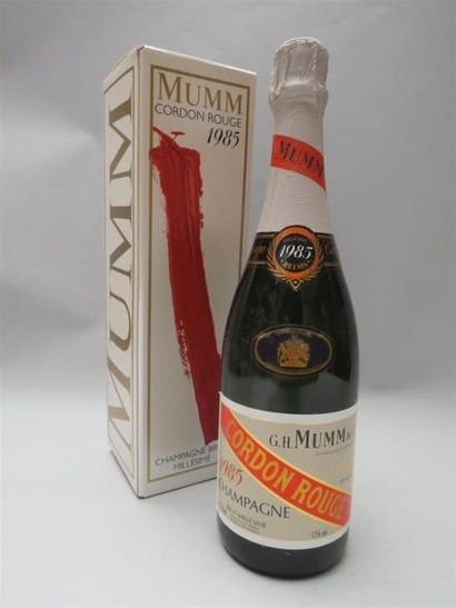 null 1 bouteille Champagne Mumm - Cordon Rouge -1985 (dans sa boite)
