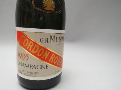 null 1 bouteille Champagne Mumm - Cordon Rouge 1985 (dans sa boite)