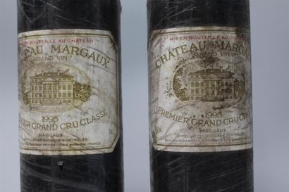 null 2 bouteilles Château Margaux - 1995 - (Etiquettes très tachées)