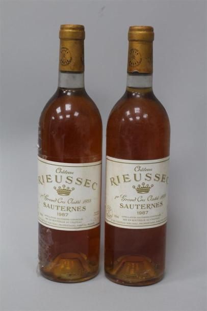 null 2 bouteilles Château Rieussec - Sauternes - 1987 (ES)