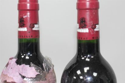 null 2 bouteilles Château Lafite Rotschild - 1995 - (Papier mauve incrusté dans ...