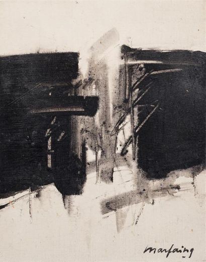 null André MARFAING (1925 - 1987)
Abstraction
Huile sur toile, signée en bas à droite...