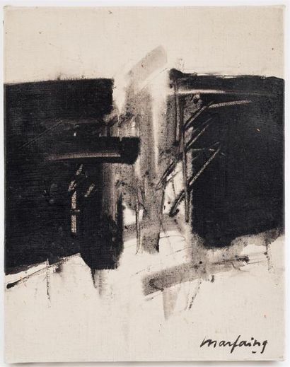 null André MARFAING (1925 - 1987)
Abstraction
Huile sur toile, signée en bas à droite...