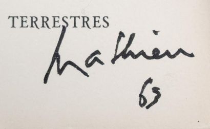 null Georges MATHIEU (1921-2012)
Sept jours de Mathieu
Les Arts terrestres, 1960
Double...