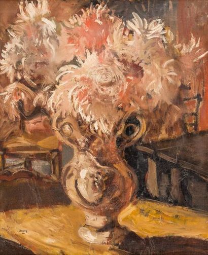 null Camille DESCOSSY (1904-1980)
Bouquet de fleurs
Huile sur toile, signée en bas...