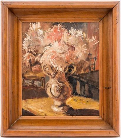 null Camille DESCOSSY (1904-1980)
Bouquet de fleurs
Huile sur toile, signée en bas...