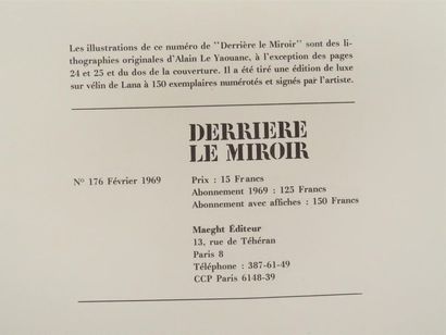 null LE YAOUANC (Alain). Derrière le miroir, n° 176. Ibid., février 1969. Envoi autographe...