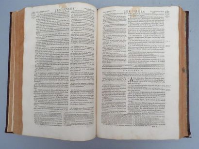 null [BIBLE]. La Sainte Bible en latin et en françois, avec des notes littérales...