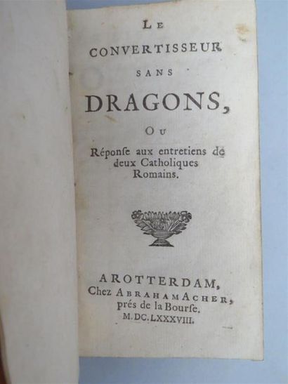 null [PORT-ROYAL]. Le Convertisseur de dragons, ou Réponse aux entretiens de deux...