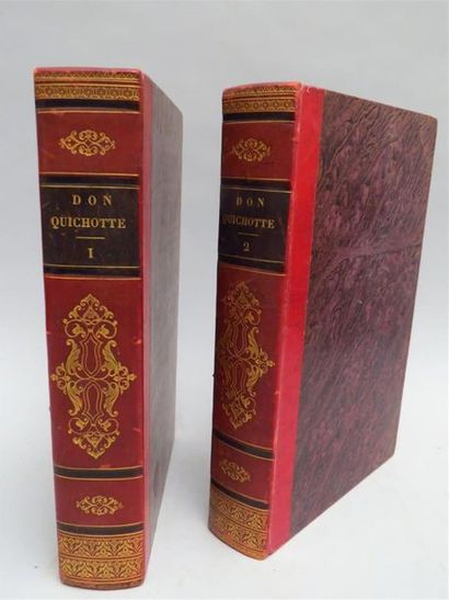 null CERVANTES. L'Ingénieux hidalgo Don Quichotte de la Manche.
Deux volumes grand...