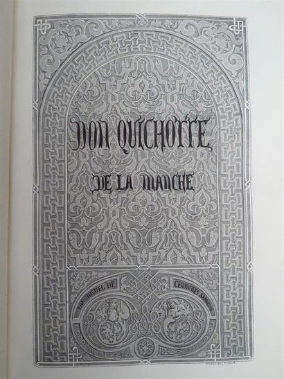 null CERVANTES. L'Ingénieux hidalgo Don Quichotte de la Manche.
Deux volumes grand...