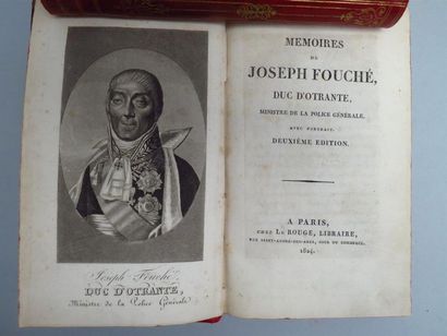 FOUCHÉ (Joseph). Mémoires de Joseph Fouché,...