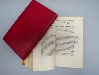 null MARTURÉ (B.-A.). Histoire du pays castrais.
Deux volumes in-8 maroquin rouge,...