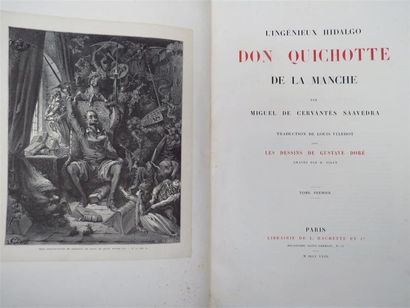 null CERVANTES. L'Ingénieux hidalgo Don Quichotte de la Manche.
Deux volumes in-folio...