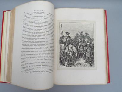 null CERVANTES. L'Ingénieux hidalgo Don Quichotte de la Manche.
Deux volumes in-folio...