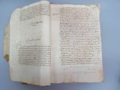 null [MANUSCRIT]. Archives de la famille Bessey de Boissy. 
In-folio dérelié : subsistent...