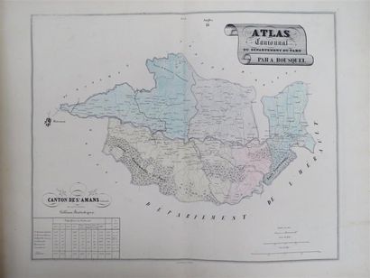 null [ATLAS]. BOUSQUEL (A.). Atlas cantonnal [sic] du département du Tarn.
In-folio...