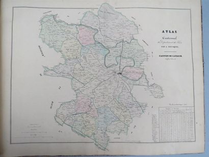 null [ATLAS]. BOUSQUEL (A.). Atlas cantonnal [sic] du département du Tarn.
In-folio...