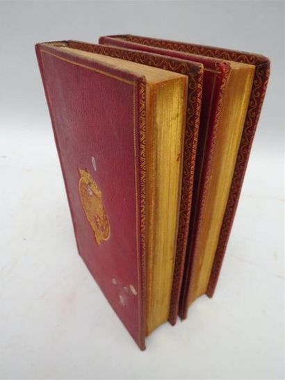 null [JOLY (Guy)]. Mémoires de Guijoly.
Deux volumes in-12 maroquin rouge, encadrement...